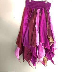 Pink Red Purple Pixie Fairy Renaissance Skirt OS